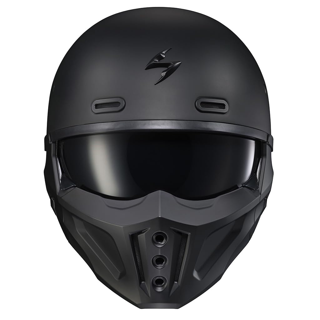 ScorpionEXO Covert X open face 3/4 helmet, speaker pockets, DOT, matte black.