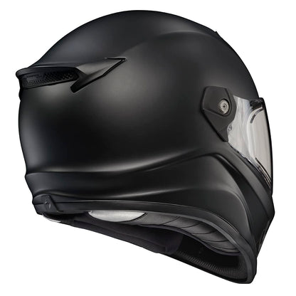 ScorpionEXO Covert FX full face helmet, street fighter style, Bluetooth ready, matte black.