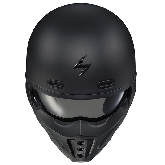 ScorpionEXO Covert X open face 3/4 helmet, speaker pockets, DOT, matte black.