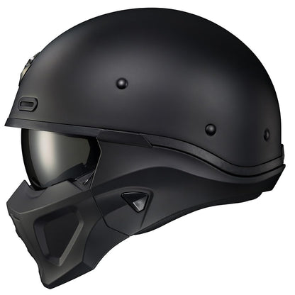 ScorpionEXO Covert X open face 3/4 helmet, speaker pockets, DOT, matte black.