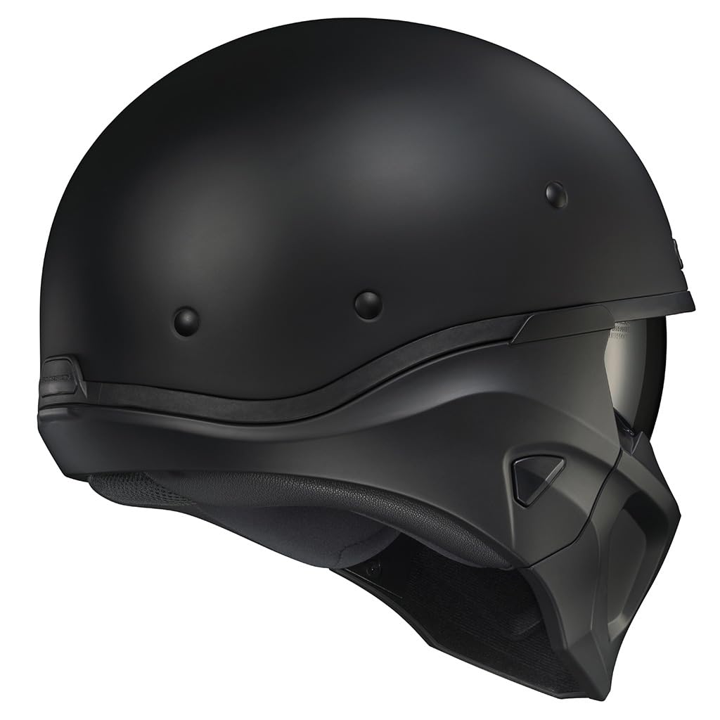 ScorpionEXO Covert X open face 3/4 helmet, speaker pockets, DOT, matte black.