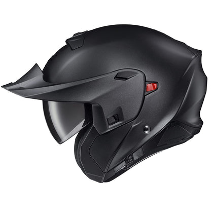ScorpionEXO GT930 open/full face transformer helmet, Bluetooth ready, DOT/ECE P/J, matte black.
