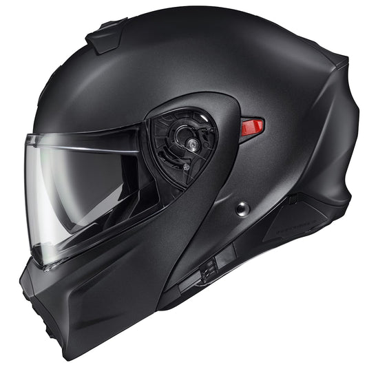 ScorpionEXO GT930 open/full face transformer helmet, Bluetooth ready, DOT/ECE P/J, matte black.