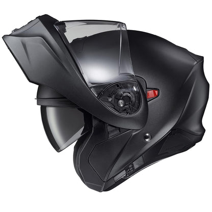 ScorpionEXO GT930 open/full face transformer helmet, Bluetooth ready, DOT/ECE P/J, matte black.