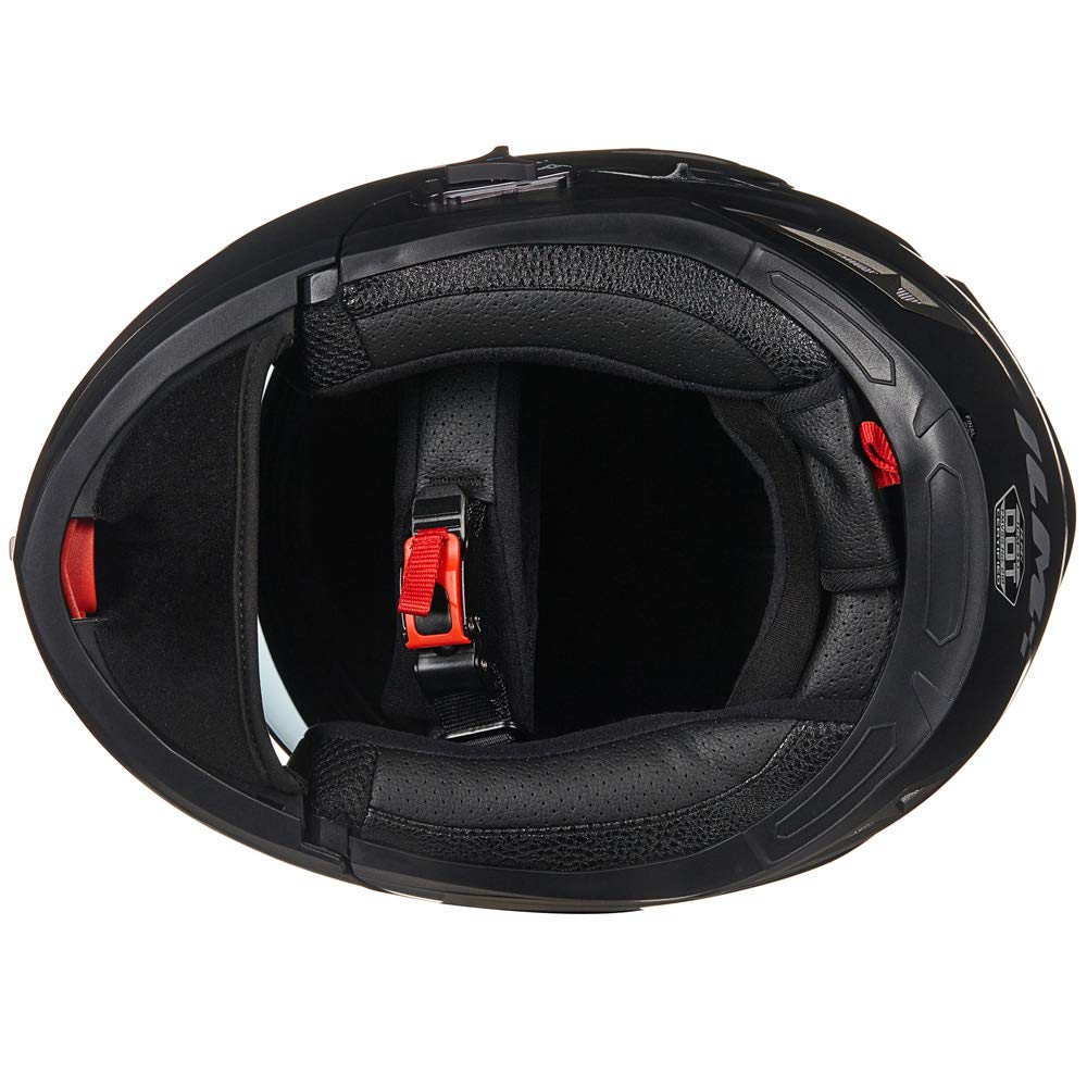 ILM Bluetooth modular flip-up helmet 953, full face, intercom + MP3, matte black.