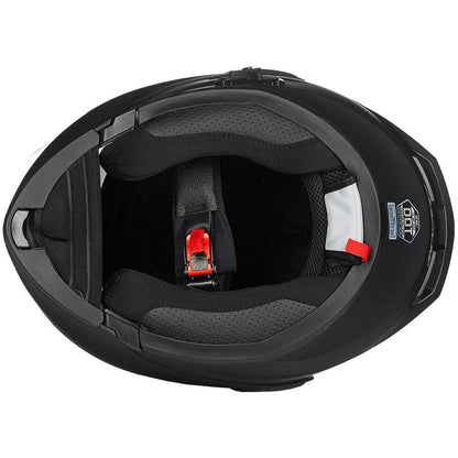 ILM Bluetooth modular helmet 902BT, flip-up full face, FM radio + intercom, matte black.