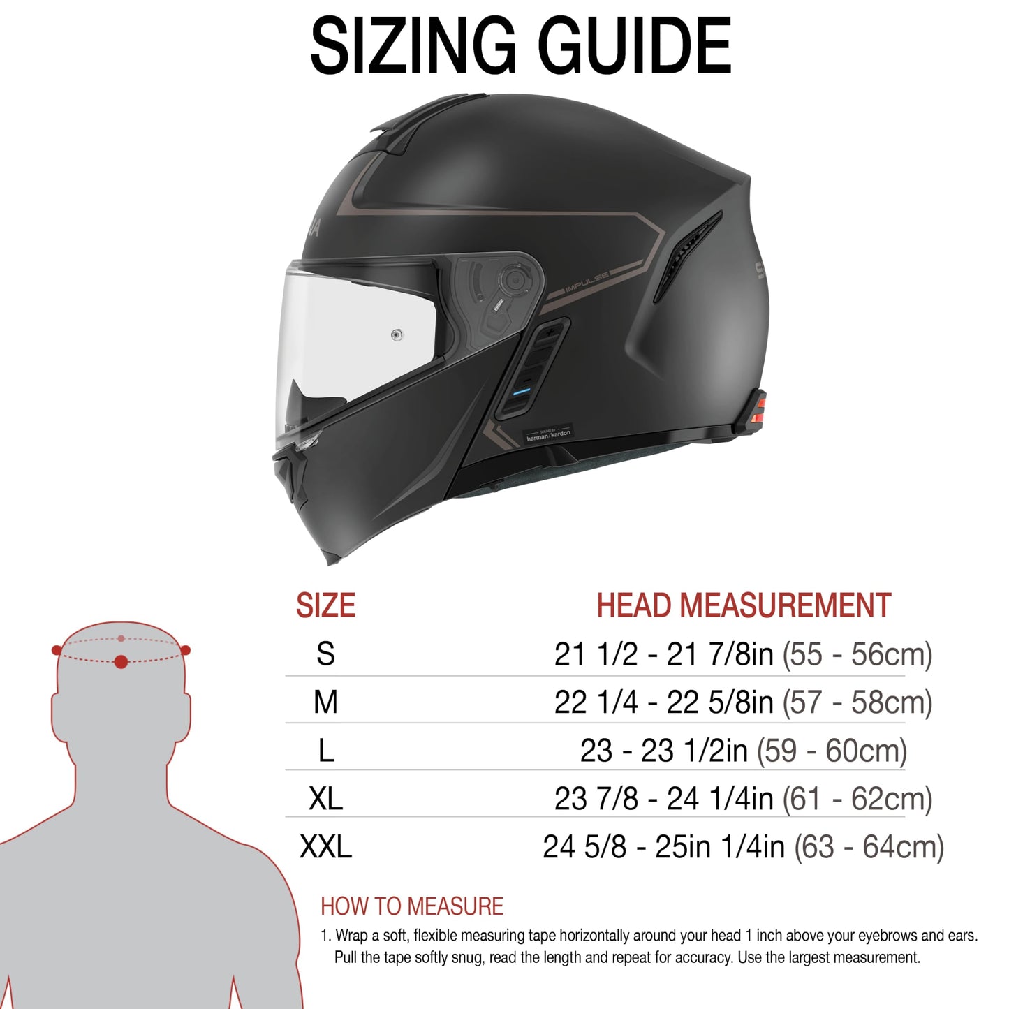 Sena Impulse modular Bluetooth helmet, Harman Kardon audio, mesh intercom, dual visor, matte black, L.